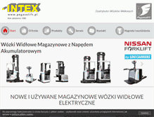 Tablet Screenshot of pegasolift.pl